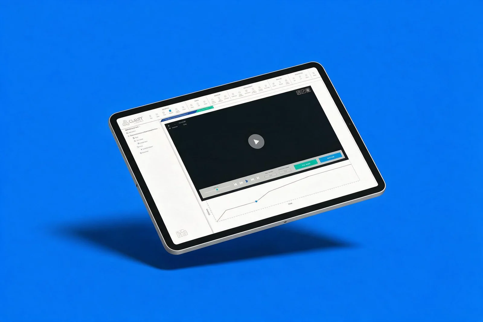 ANSA software on a tablet